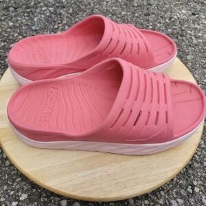 Hoka One One Ora Recovery Slide 2 Comfort Sandals Womens 10-M8 Latana Pink Salt